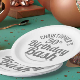 Plato De Papel Celebración de las placas de papel de cumpleaños n