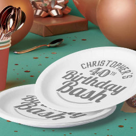 Plato De Papel Celebración de las placas de papel de cumpleaños n