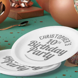 Plato De Papel Celebración de las placas de papel de cumpleaños n