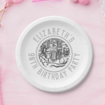 Celebración de las placas de papel de cumpleaños n