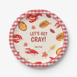 Plato De Papel Celebración de picnic del Fiesta Crawfish Boil