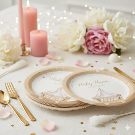 Plato De Papel Celebración del bebé islámico personalizado del Fi