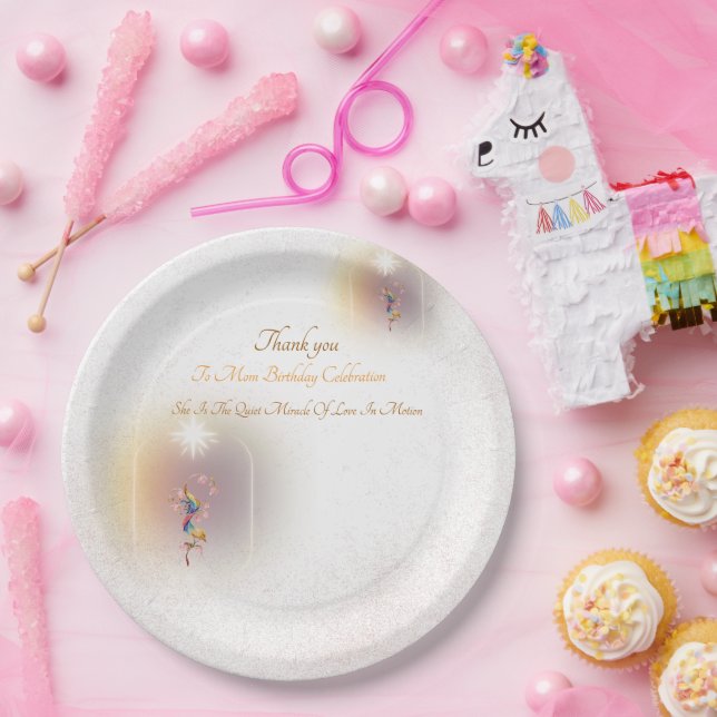 Plato De Papel celebración mágica planchas de papel de cumpleaños (Fiesta)