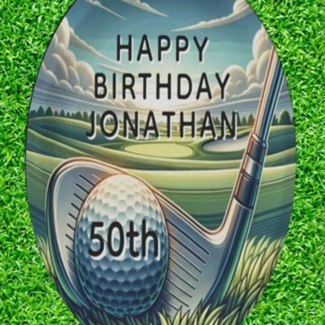 Plato De Papel Celebración memorable del 50 aniversario del golf (Tee off the Memories: Celebrate 50 in Style!)