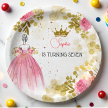 Celebración real cumpleaños de princesa rosa