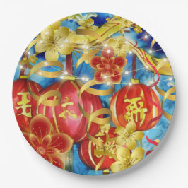Plato De Papel Celebraciones chinas