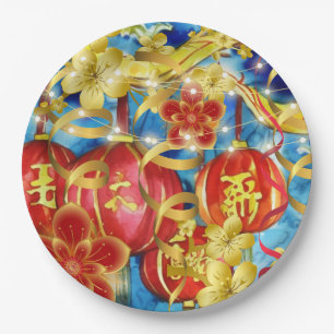 Plato De Papel Celebraciones chinas