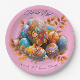 Plato De Papel Celebraciones del Domingo de Pascua