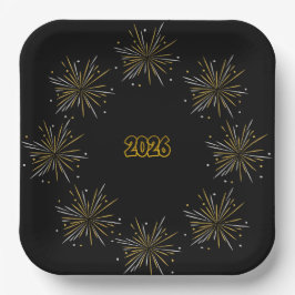Plato De Papel Celebrate 2026 Paper Plate