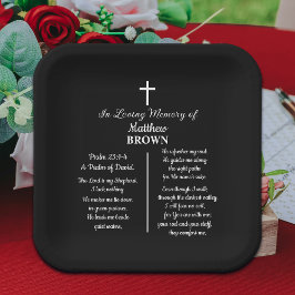 Plato De Papel Celebration Of Life Bible Verse Funeral