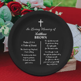 Plato De Papel Celebration Of Life Bible Verse Funeral