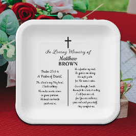 Plato De Papel Celebration Of Life Bible Verse Funeral