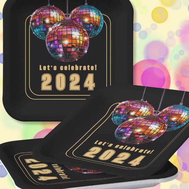 Plato De Papel Celebremos el 2024 (Subido por el creador)