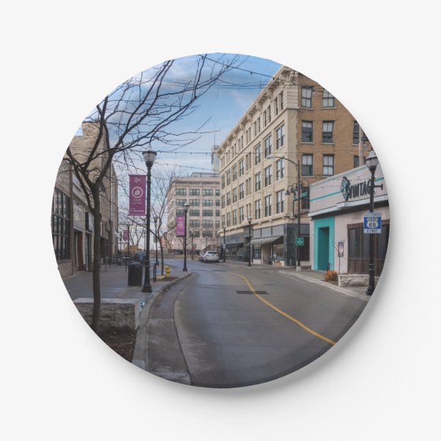 Plato De Papel Centro de Springfield (Anverso)