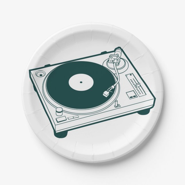 Plato De Papel Cera de la vieja escuela (Vinyl) girable (Anverso)