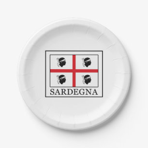Plato De Papel Cerdeña