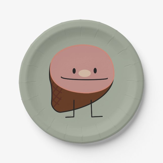 Plato De Papel Cerdo ahumado cocido miel de la proteína del día (Anverso)