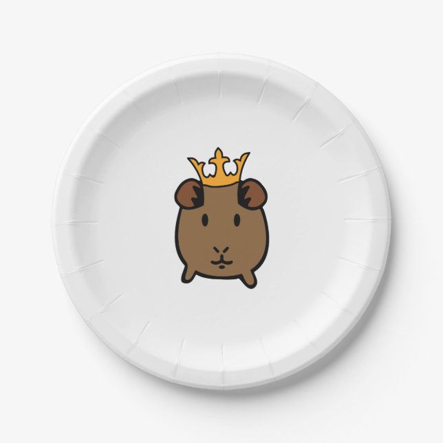 Plato De Papel Cerdo de Guinea (Anverso)