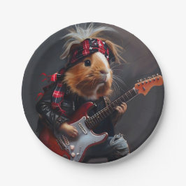 Plato De Papel Cerdo de Rock n Roll