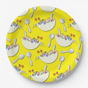 Plato De Papel Cereal Bowl Niños Sleepover Fiesta de Cumpleaños C