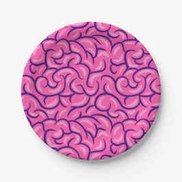 Plato De Papel Cerebro Grande 