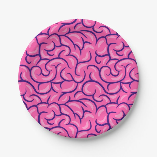 Plato De Papel Cerebro Grande  (Anverso)