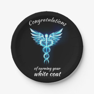 Plato De Papel Ceremonia de Cocina Blanca Crystal Medical