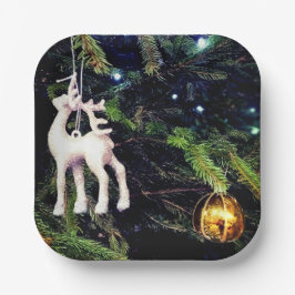 Plato De Papel Cerveza de ciervo y oro