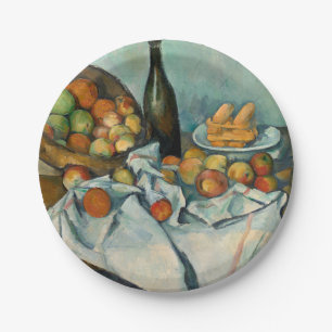 Plato De Papel Cesta de manzanas de Paul Cezanne Vida muerta vint