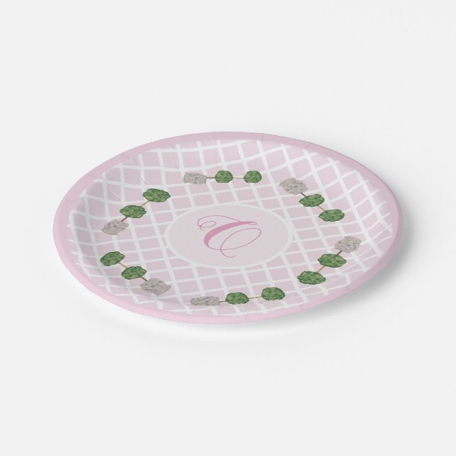 Plato De Papel Cesta Topiaria de Ginger Jar Jars (Angular)