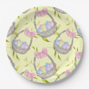 Plato De Papel Cestas de Pascua