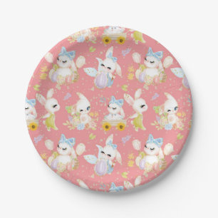 Plato De Papel Cestas De Pascua Para Niños