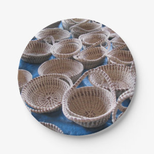 Plato De Papel Cestas del SC Sweetgrass de Charleston