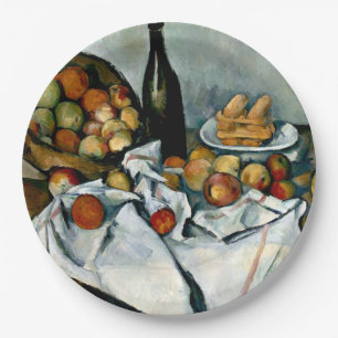 Plato De Papel Cezanne - Cesta de manzanas