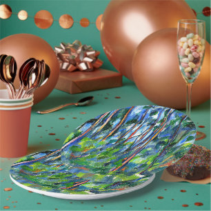 Plato De Papel Cezanne - En los bosques