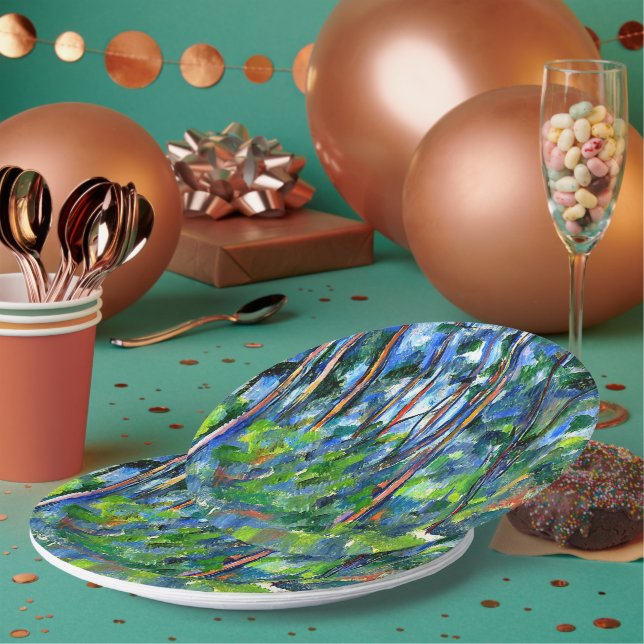 Plato De Papel Cezanne - En los bosques (Multi)