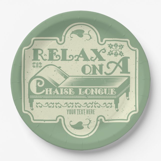 Plato De Papel Chaise Longue (Anverso)