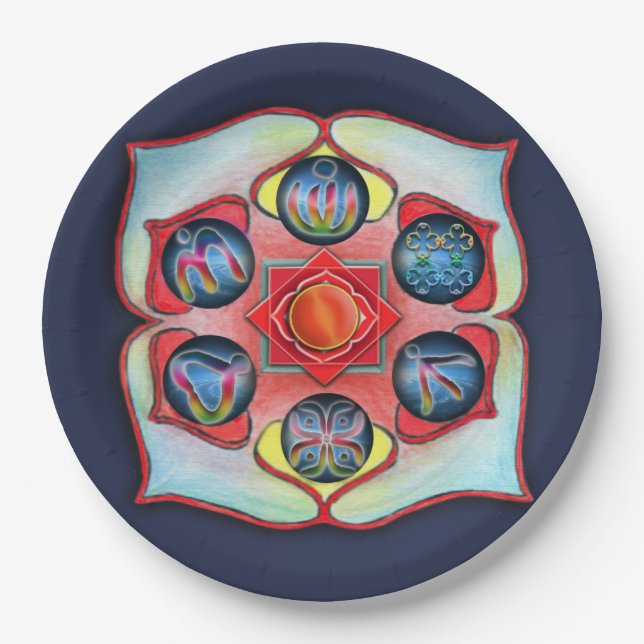 Plato De Papel Chakra base (Anverso)