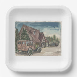 Plato De Papel Chalet