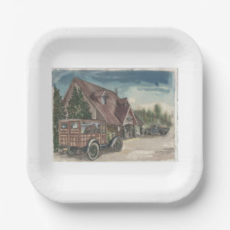 Plato De Papel Chalet
