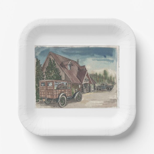 Plato De Papel Chalet (Anverso)