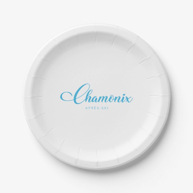 Plato De Papel CHAMONIX Apres-Ski (Anverso)