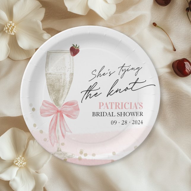 Plato De Papel Champán Ella se está casando Desayuno de novia (Subido por el creador)