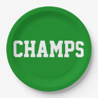 CHAMPS Diversión Deportivo Texto Blanco Sobre Verd