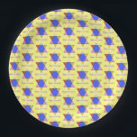 Plato De Papel Chanukah Fiesta Diseñador Placas de papel - Judaic<br><div class="desc">Obras de arte judías - Estrella de David - Placas de papel Fiesta de Chanukah - Tableware - Suministros Fiestas - Mogen David - Obra de Debbie Davidsohn - Coloridas Placas de papel - Dos tamaños diferentes</div>