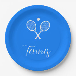 Plato De Papel Chaquetas de tenis y azul Ball Ultramarine