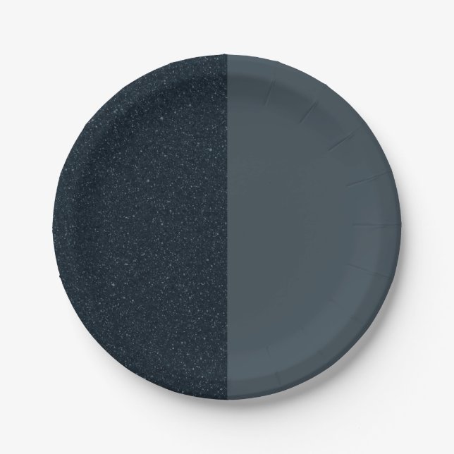 Plato De Papel Charcoal Duo Custom Party Paper Plate (Anverso)