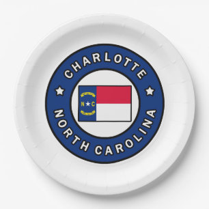 Plato De Papel Charlotte Carolina del Norte