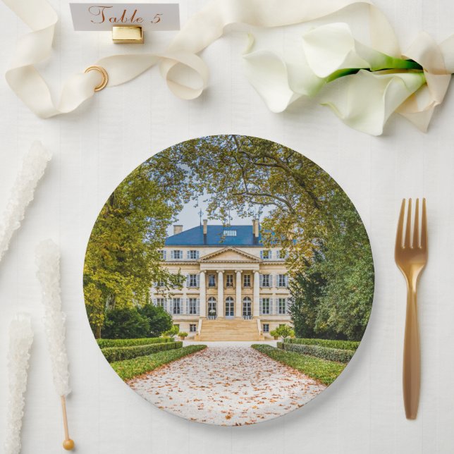 Plato De Papel Chateau Margaux, Francia (Boda)