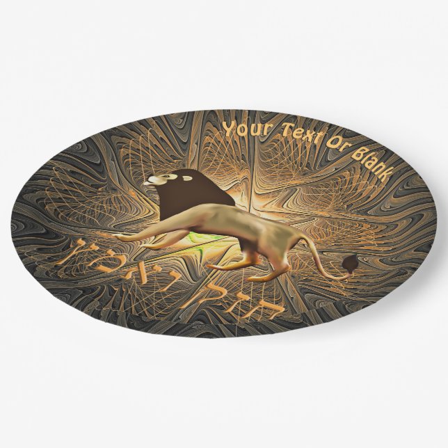 Plato De Papel Chazak Ve'ematz (Angular)